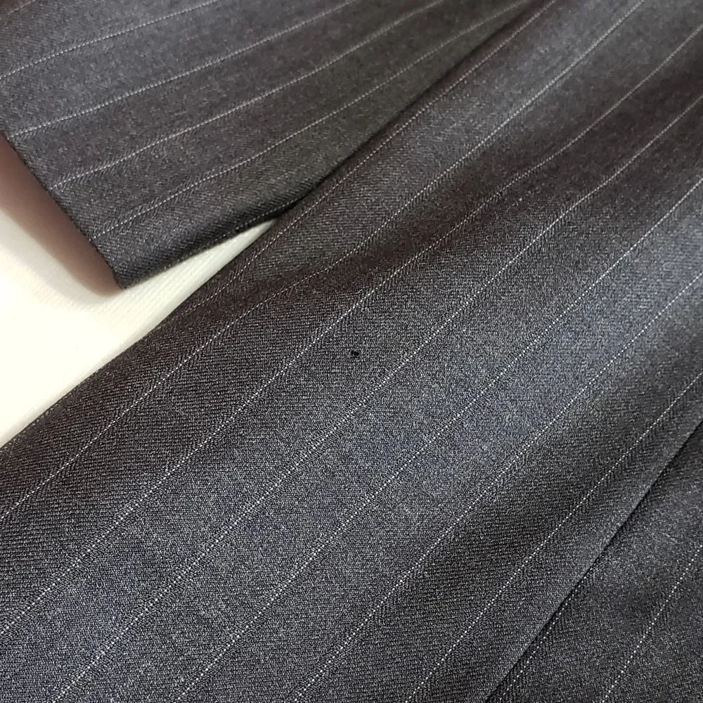 Lauren Ralph Lauren Gray Pinstriped Suit Jacket Sz 46R